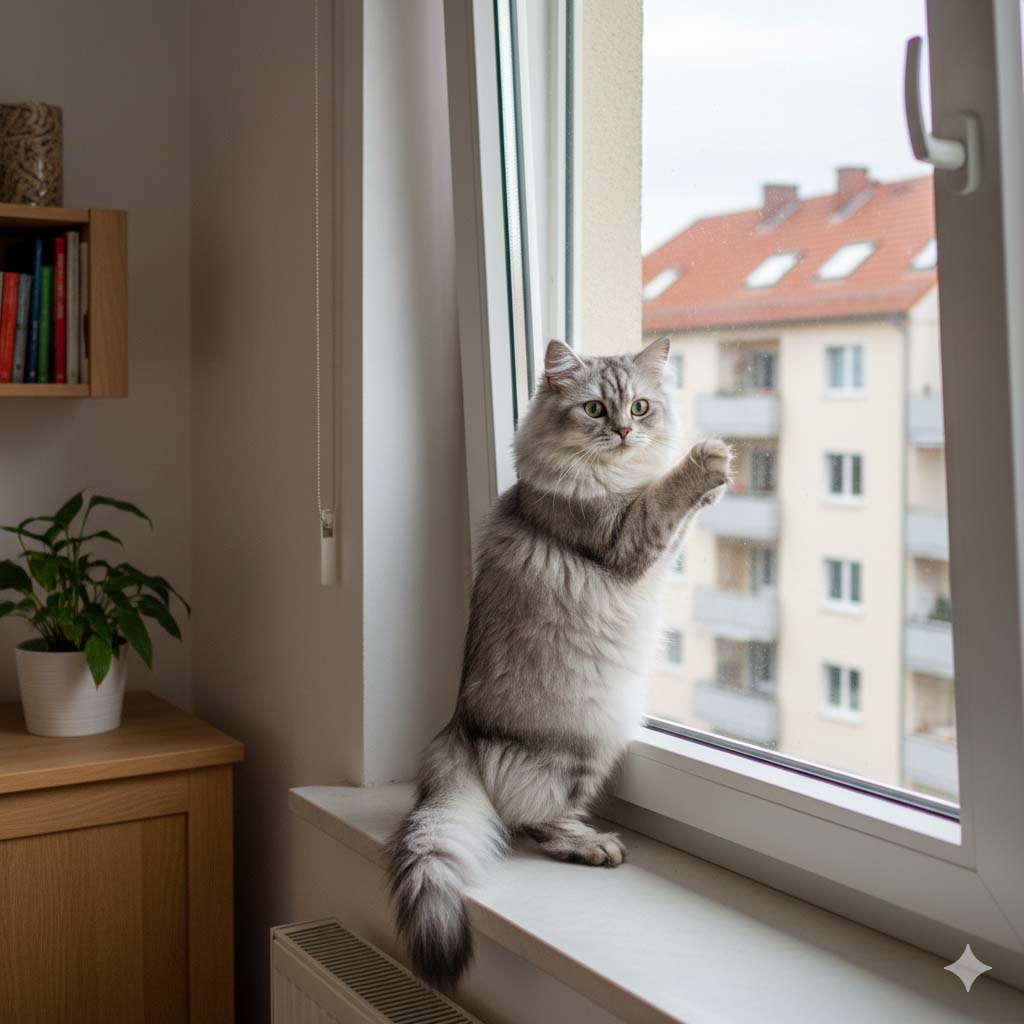 Wie gefährlich sind Kippfenster für Katzen wirklich?